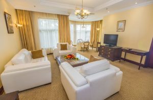 kibo palace hotel presidential suite siting area